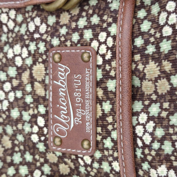 ๐VINTAGE๐ UNIONBAY Ditsy Floral Corduroy Fabric Shoulder Bag - Picture 8 of 16